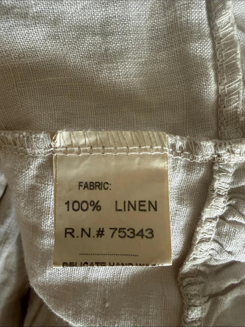 Bella Umbra 100% Pure Linen Italian Beige Sundress